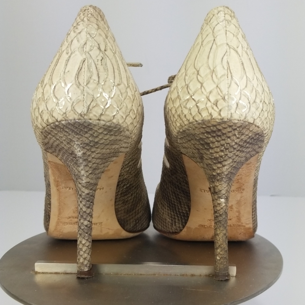 Kate Spade Snake Embossed Leather Shoes - Picture 5 of 8